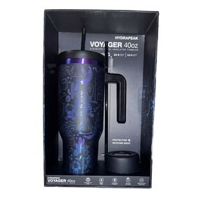 NEW Hydrapeak Etched Halloween Holographic Voyager 40oz Steel Tumbler HPBX24VYGR